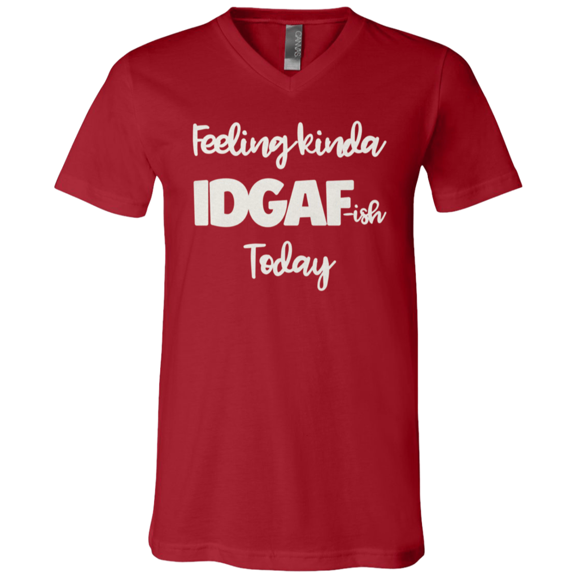 Red Unisex Feeling IDGAF