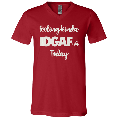 Red Unisex Feeling IDGAF