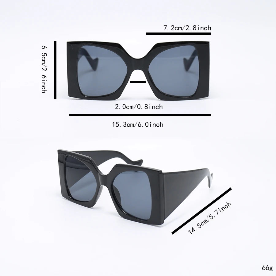 Size of Versatile Stylish Casual Face-Shaping Women's Sunglasses