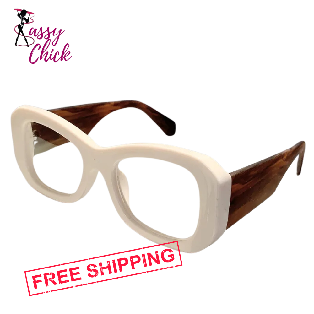 Vintage Anti Blue Light Butterfly Eyewear Sassy Chick Logo