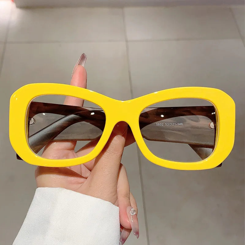 Yellow Vintage Anti Blue Light Butterfly Eyewear