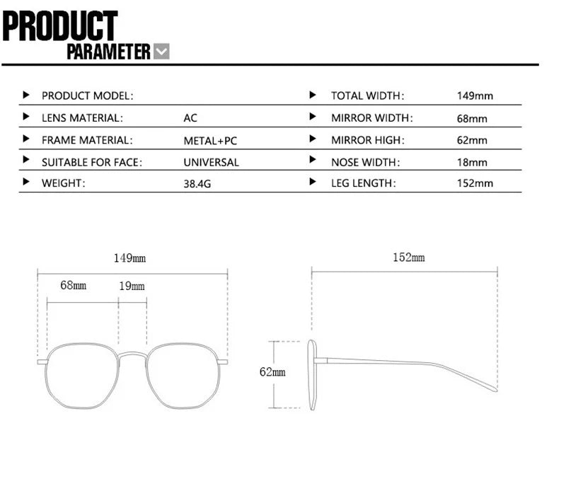 Details of Vintage Big Size UV400 Sunglasses