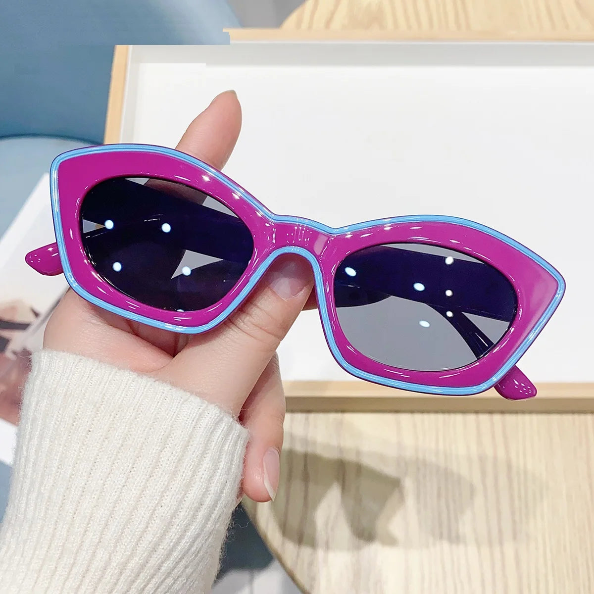 Vintage Cat Eye Female Eyewear pink