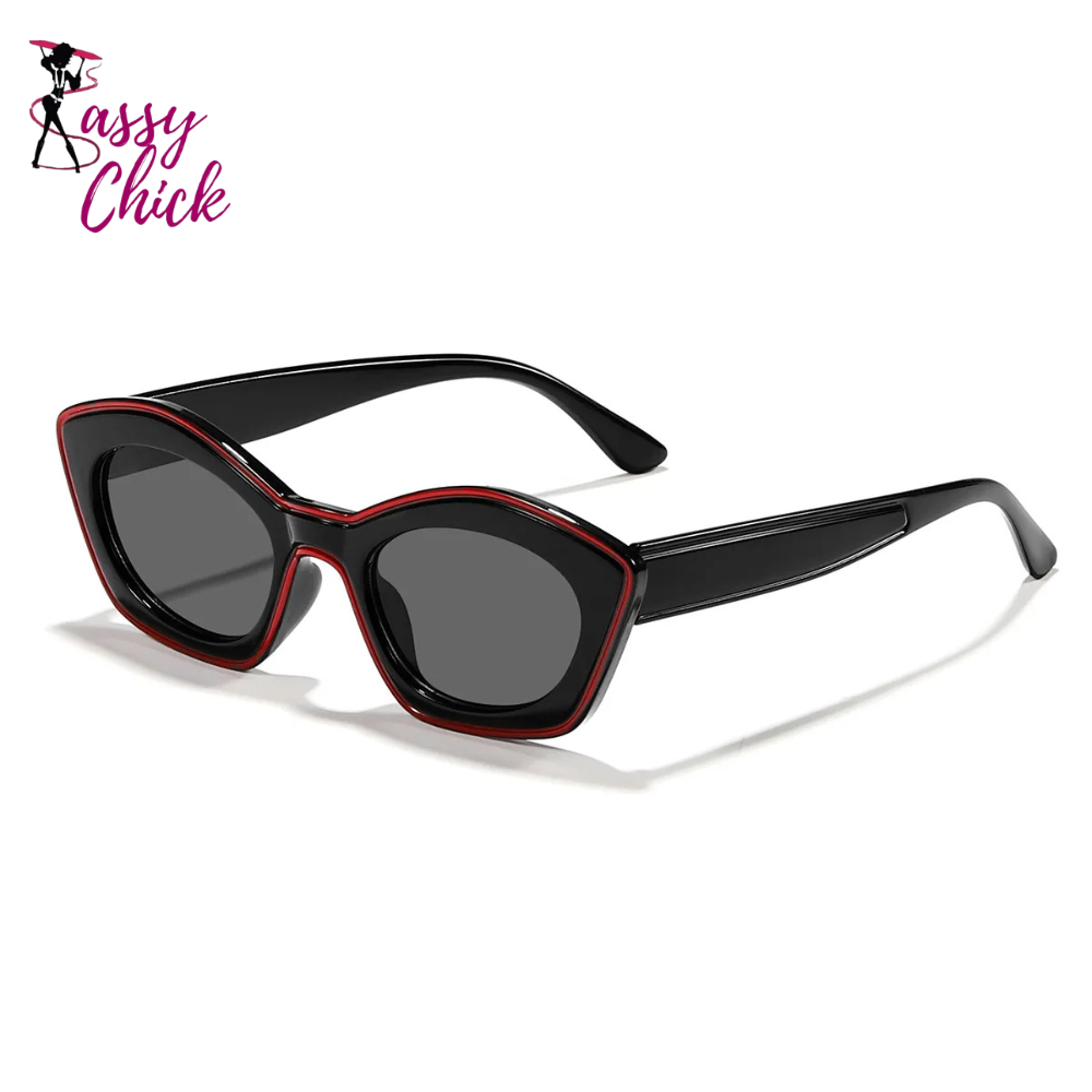 Vintage Cat Eye Female Eyewear Sassy Chick Logo