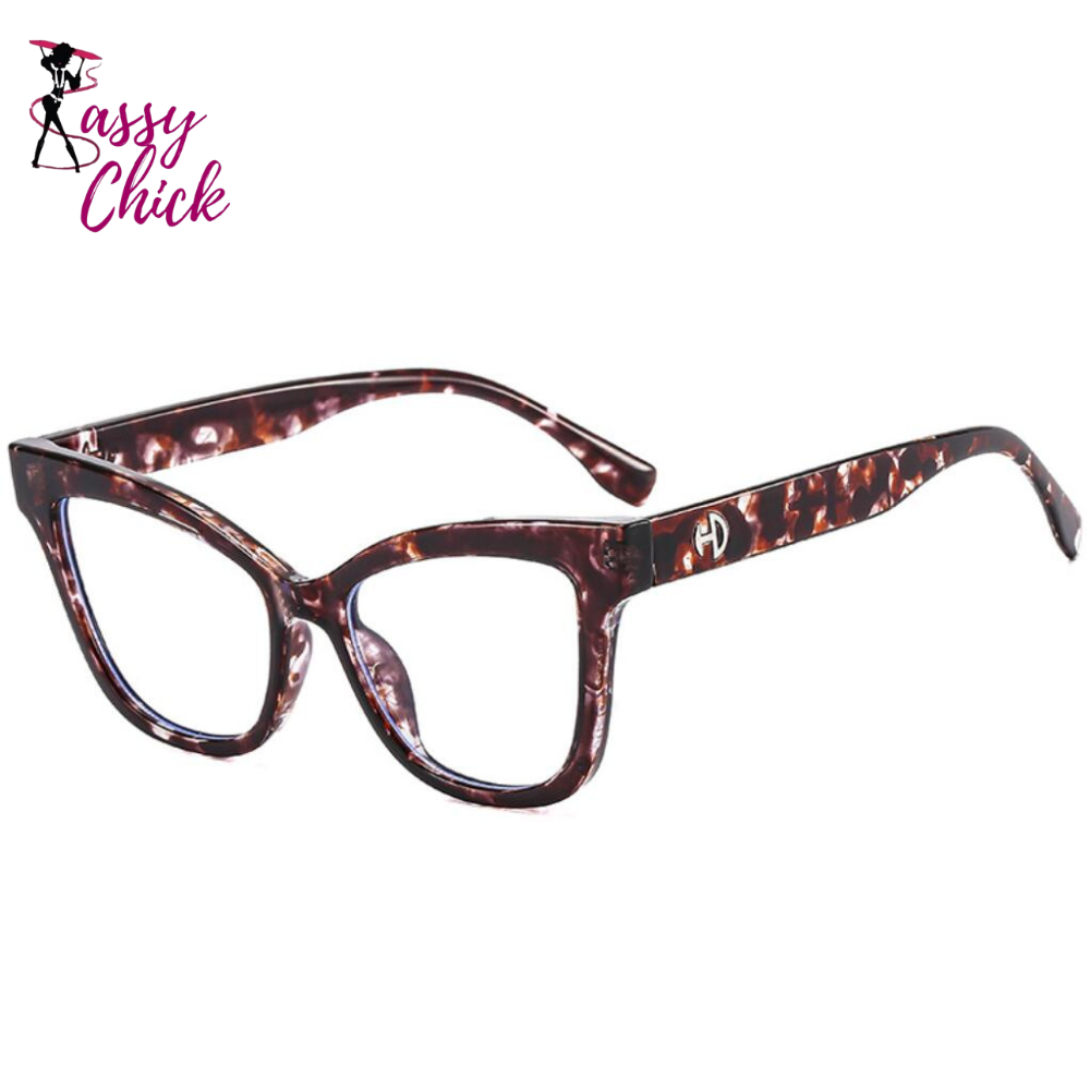 Vintage Cat Eye Frame Eyewear Sassy Chick Logo