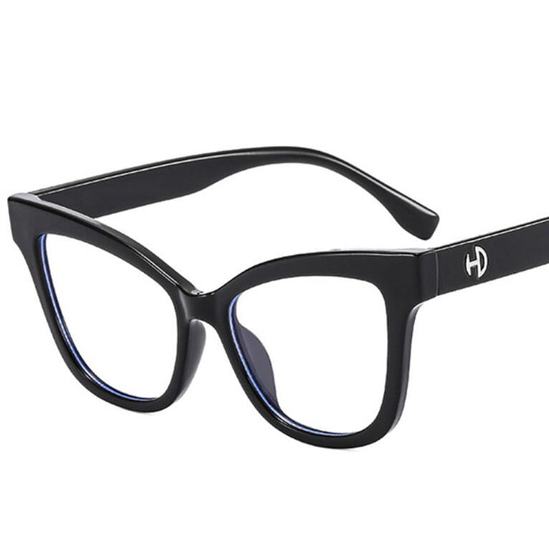 Black Vintage Cat Eye Frame Eyewear