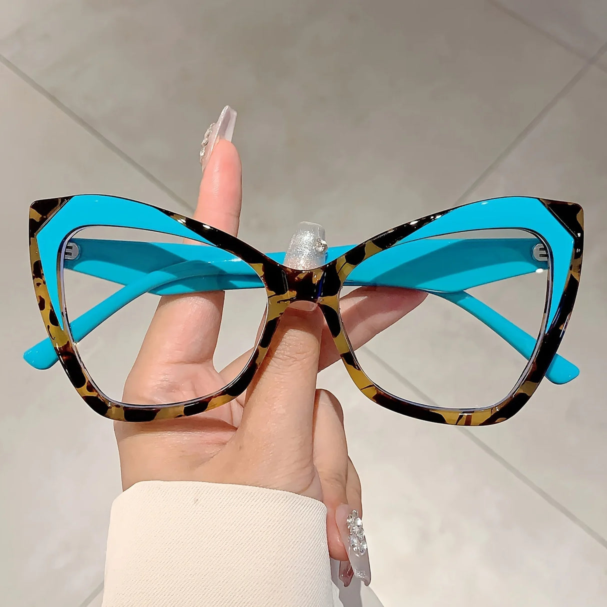 Blue Vintage Cat Eye Prescription Eyewear