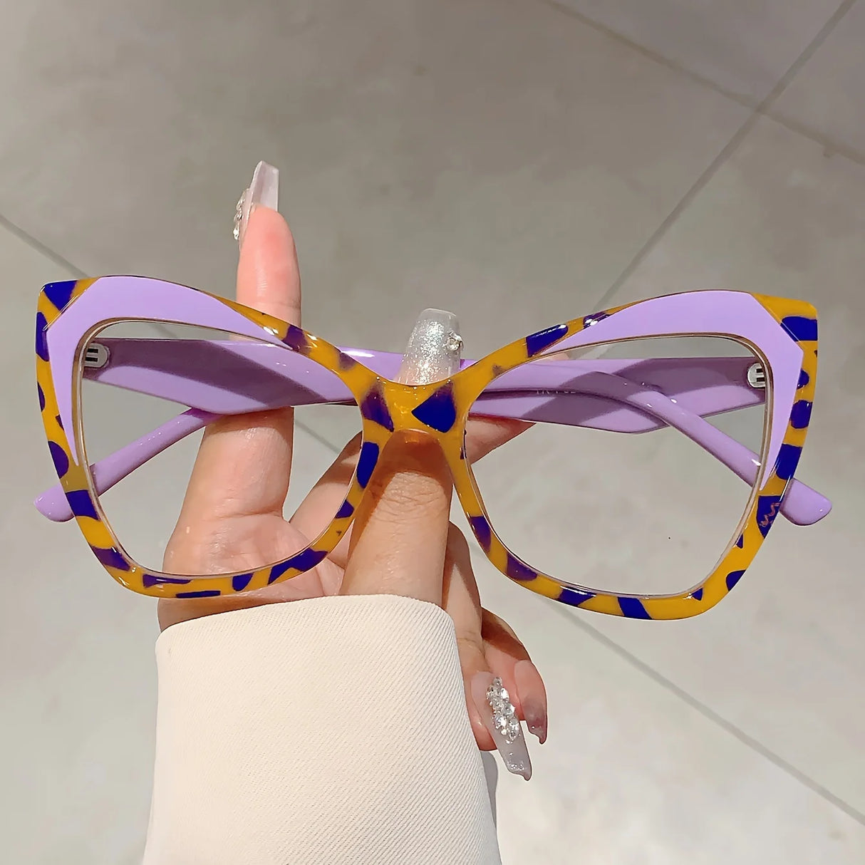 Purple Vintage Cat Eye Prescription Eyewear