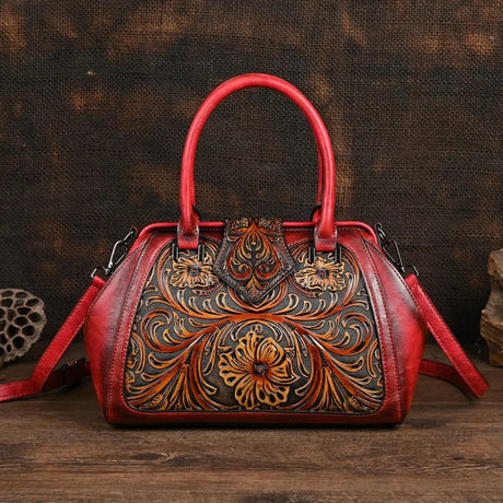 red handbag