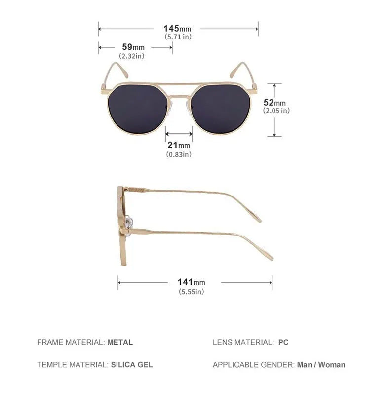Details of Vintage Fashion Oval Men Sunglasses