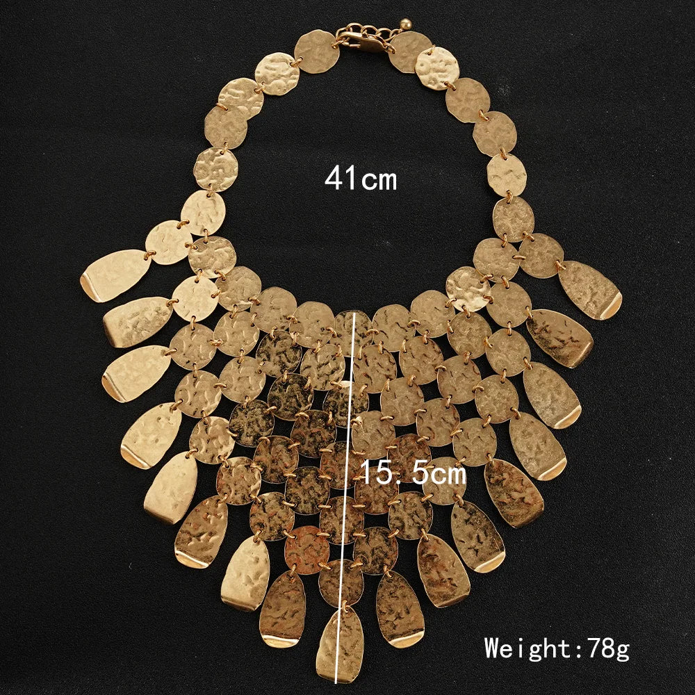 Size of Vintage Irregular Circular Necklace