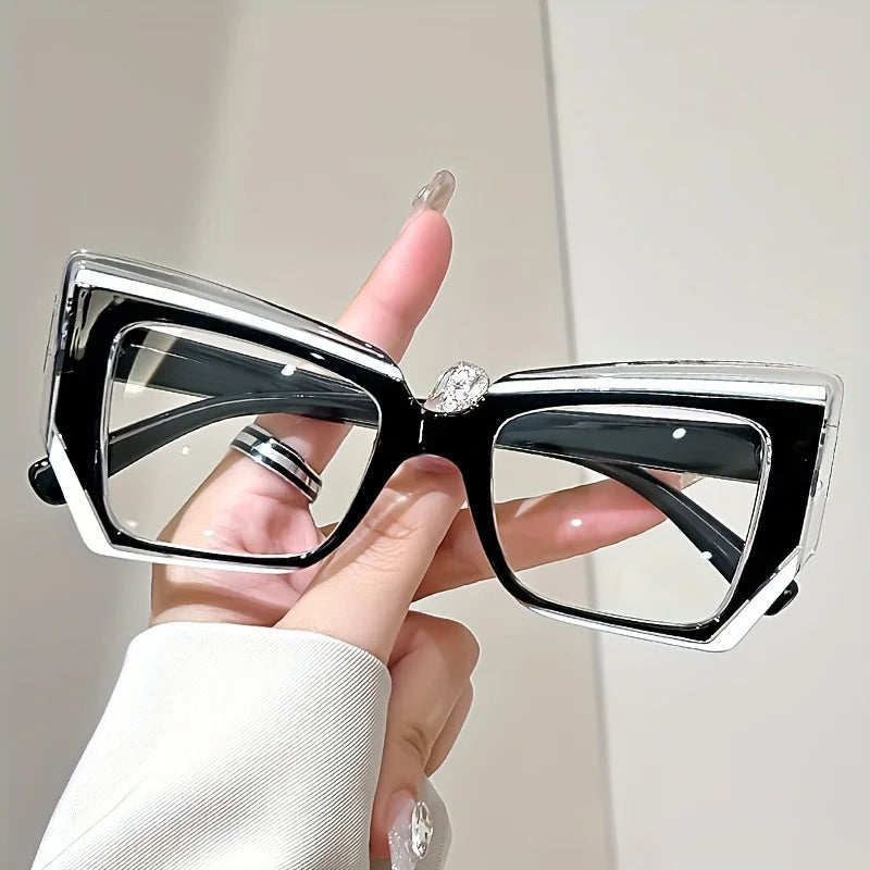 black Vintage Oversized Reading Glasses
