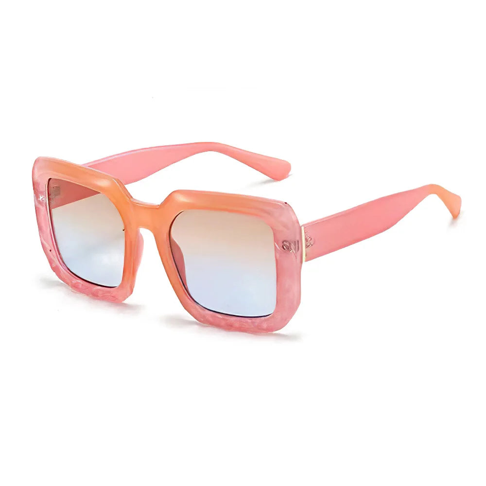 pink Vintage Square Gradient Glasses