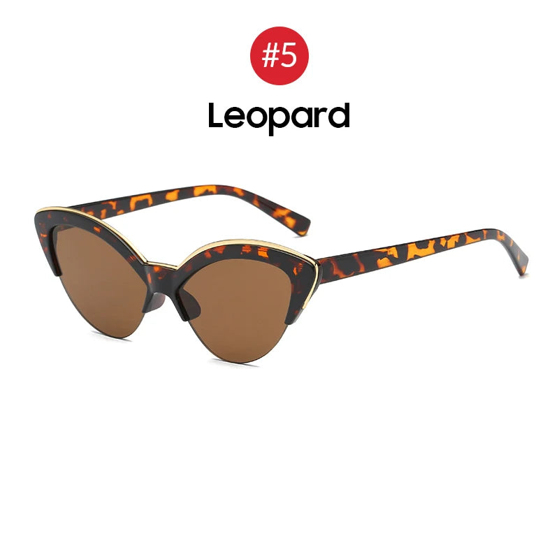 Vintage UV400 Gradient Women Cat Eye Sunglasses