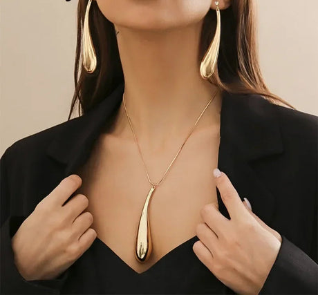Water Drop Necklace Jewelry