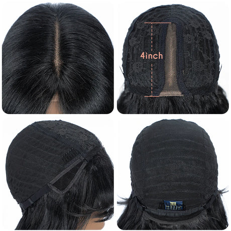Water Wave Synthetic Lace Front Wig  28 Inch cap