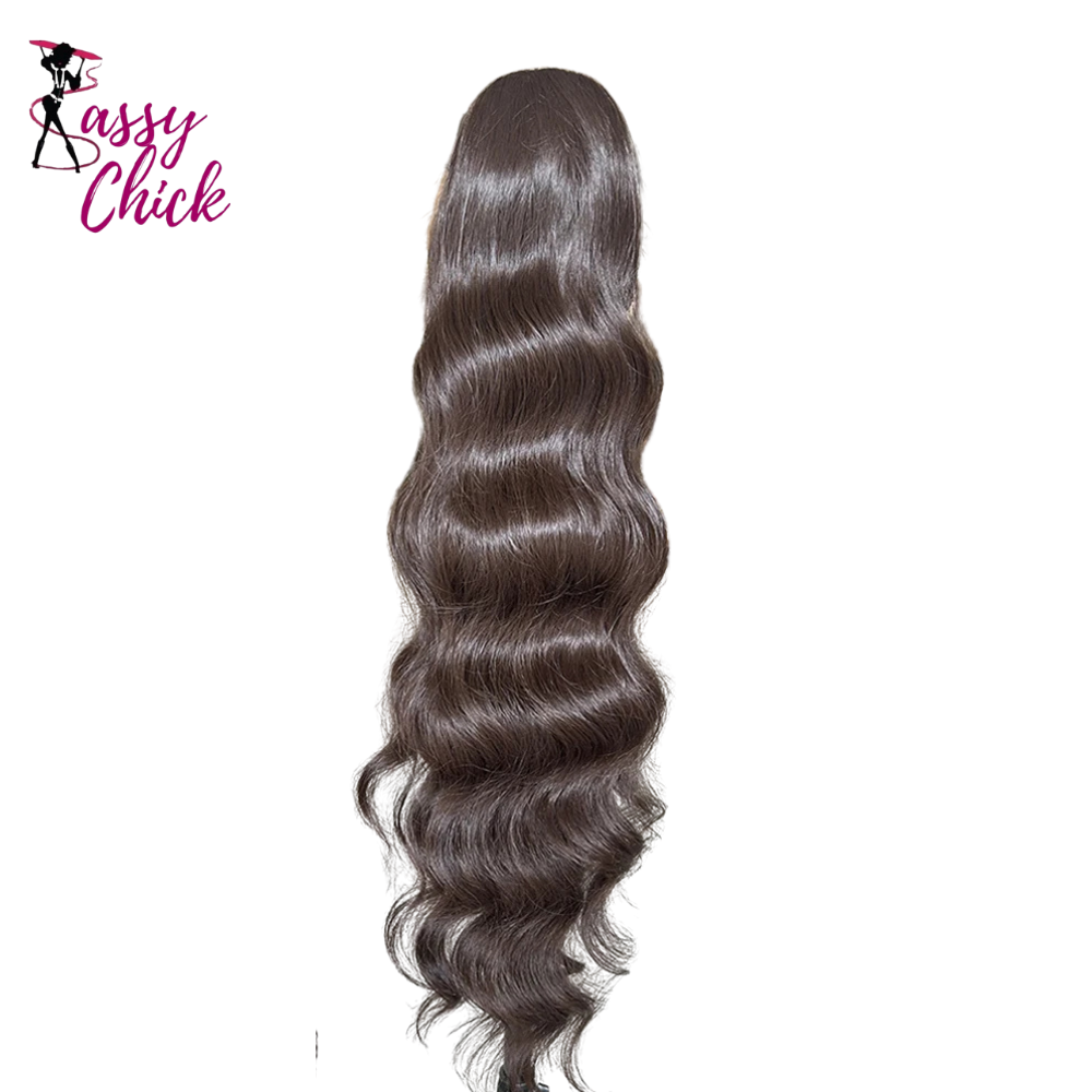 Wavy 28Inches Clip in Synthetic Hair Extension Sassy Chick Logo