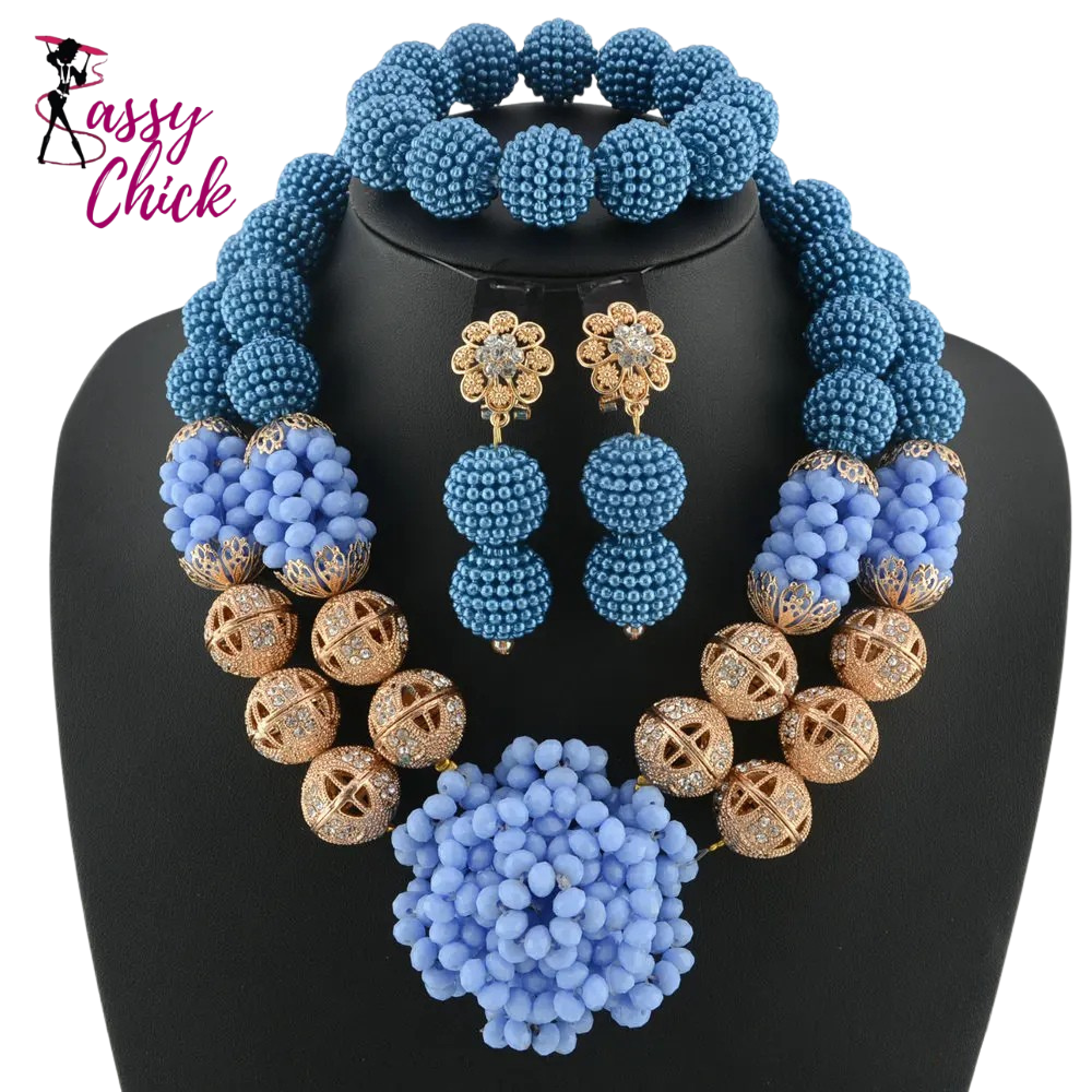 Wedding Beads Bridal Jewelry Set Sassy Chick Logo