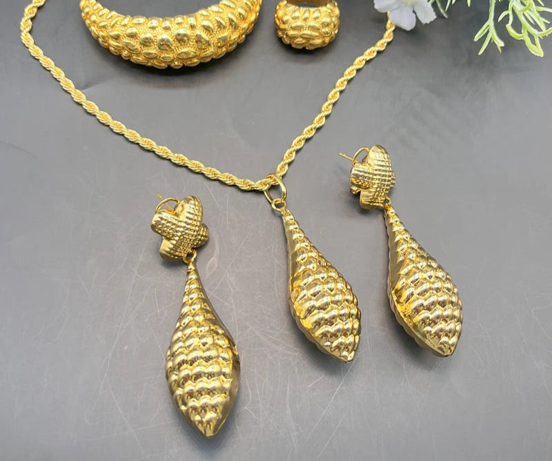 Women 24K Gold Plated Jewelry Set