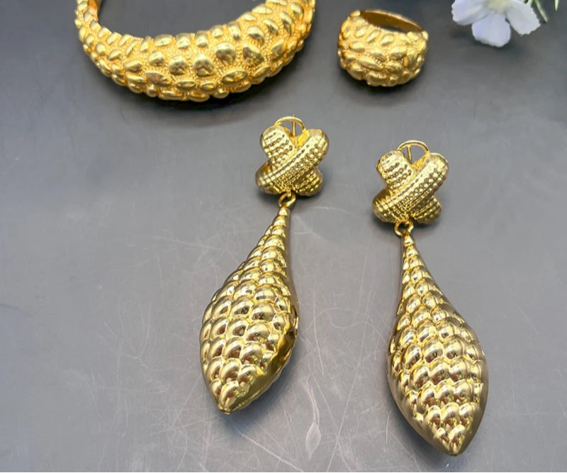 bracelet earring and ring