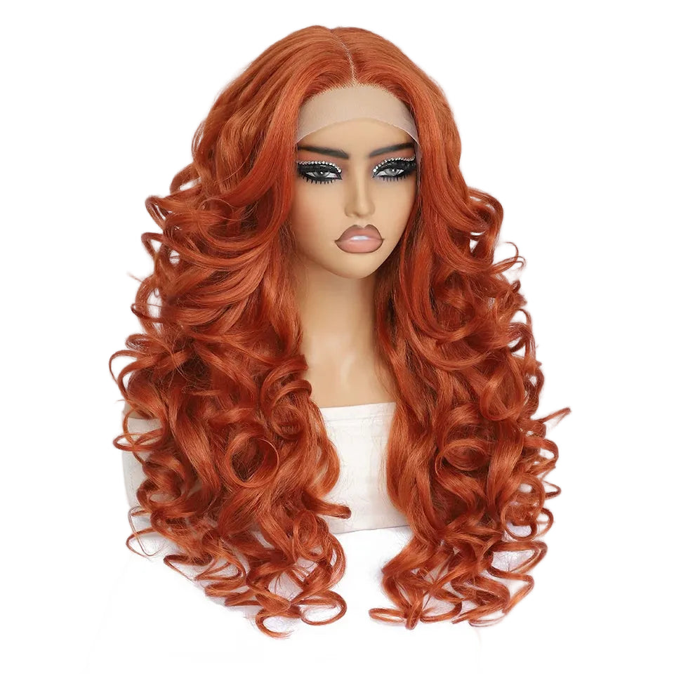 Women Curly Afro Lace 24Inch Latisha Synthetic Wig