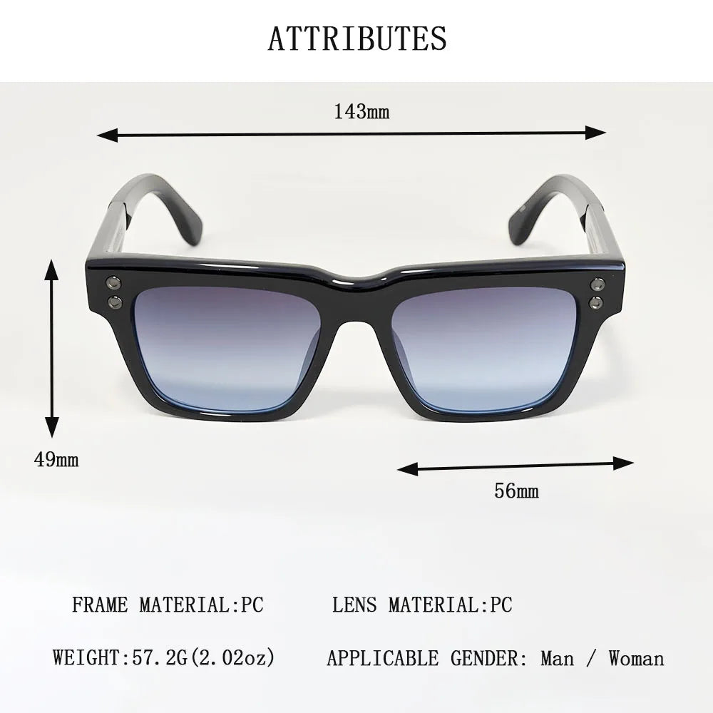 Size of Women Luxury Fashion Square Sunglass