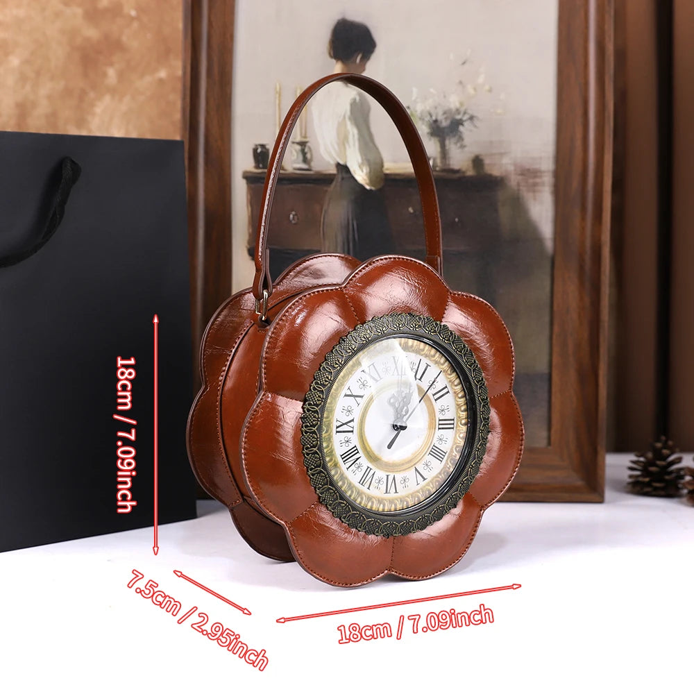 Size of Women's Single-Shoulder Retro Floral Crossbody Bag