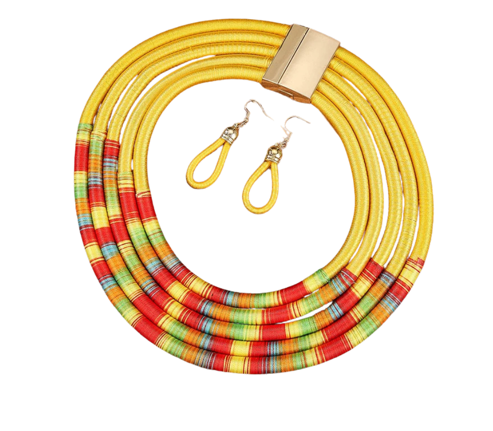 Woven Choker Jewelry Set
