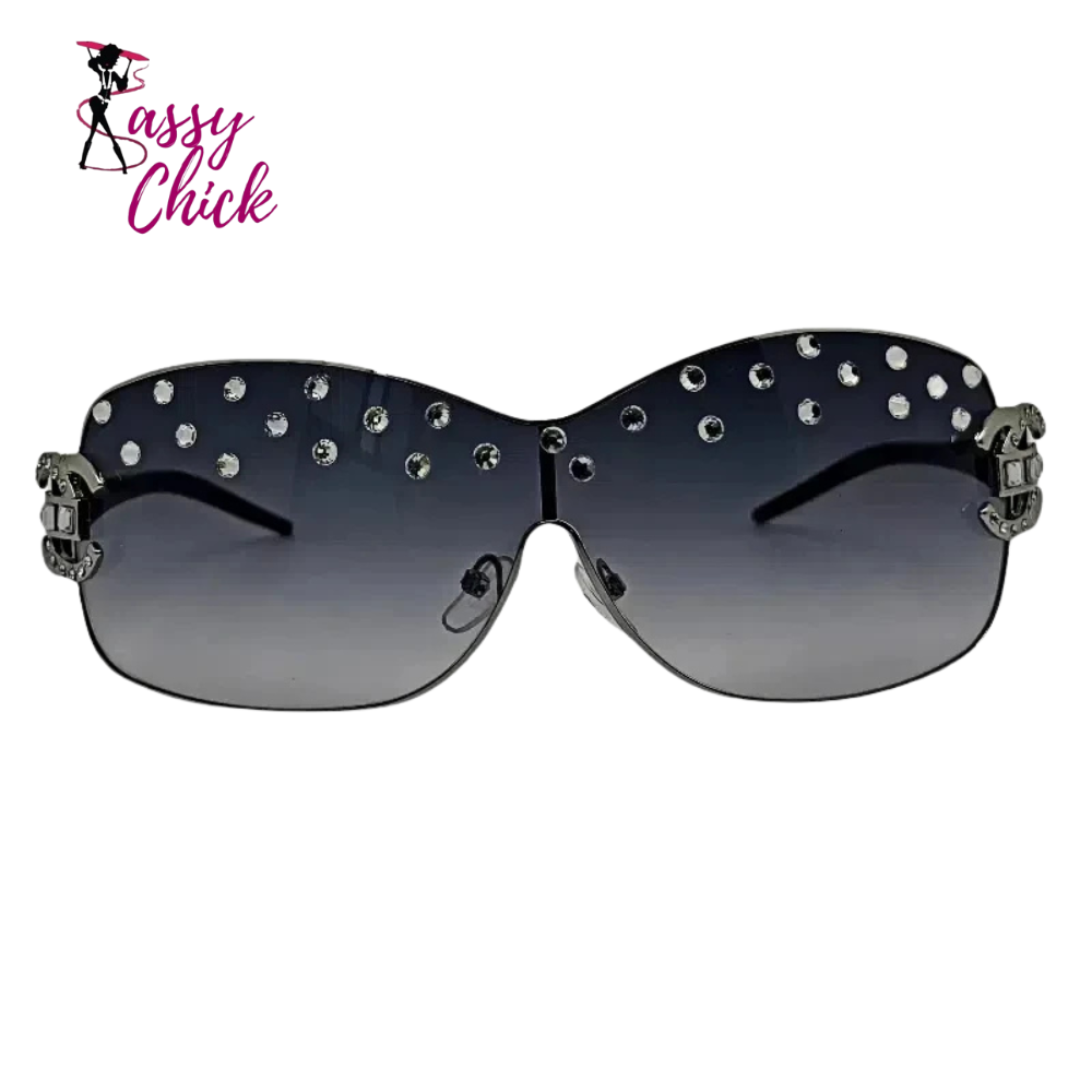 Wrap-around Sun Glasses Sassy Chick Logo