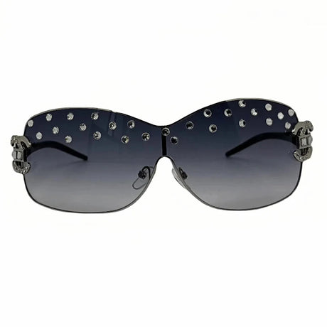 Wrap-around Sun Glasses Silver