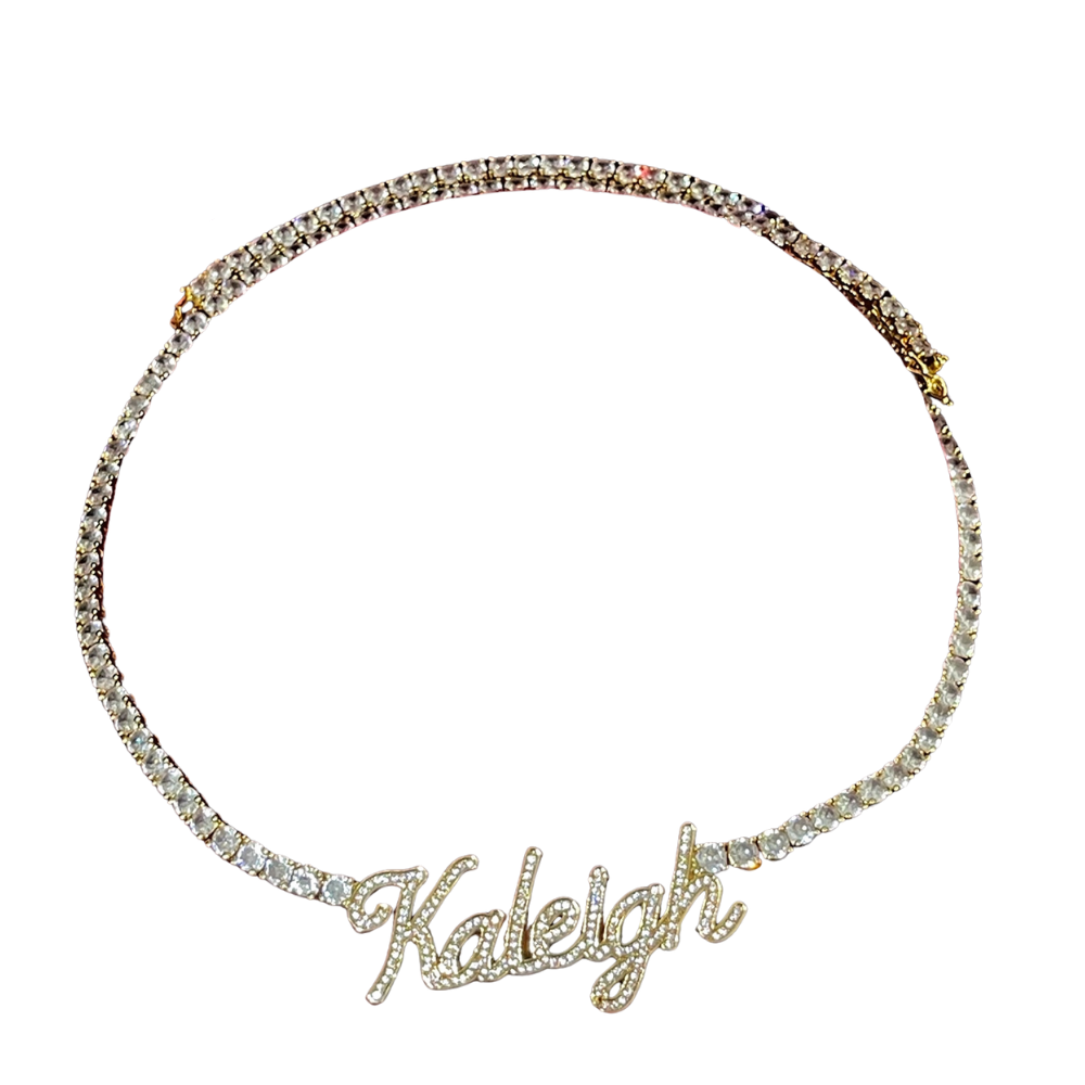 Zircon Customized Name Necklace