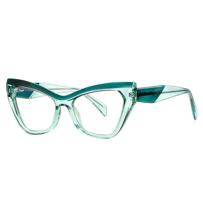 Women’s cat eye blue light blocking prescription eyeglasses frame