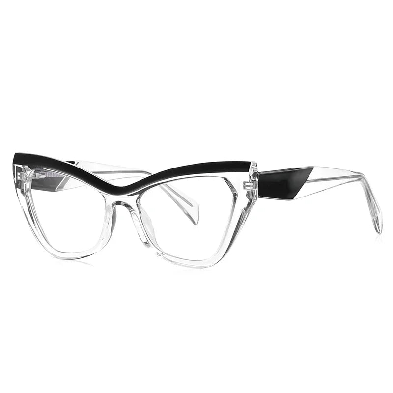 Women’s cat eye blue light blocking prescription eyeglasses frame