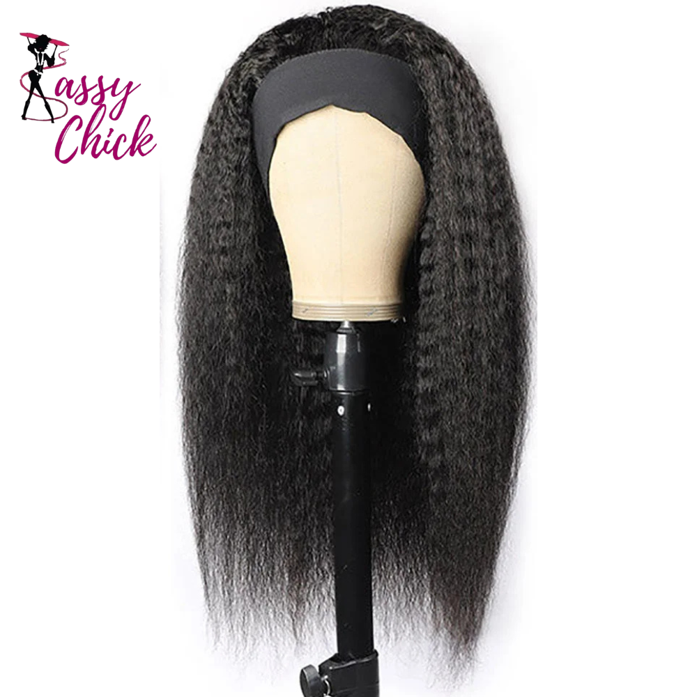 Brazilian Kinky Headband Human Hair Wig Sassy Chick