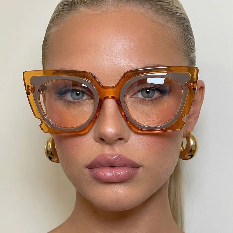 Women's cat eye blue light glasses