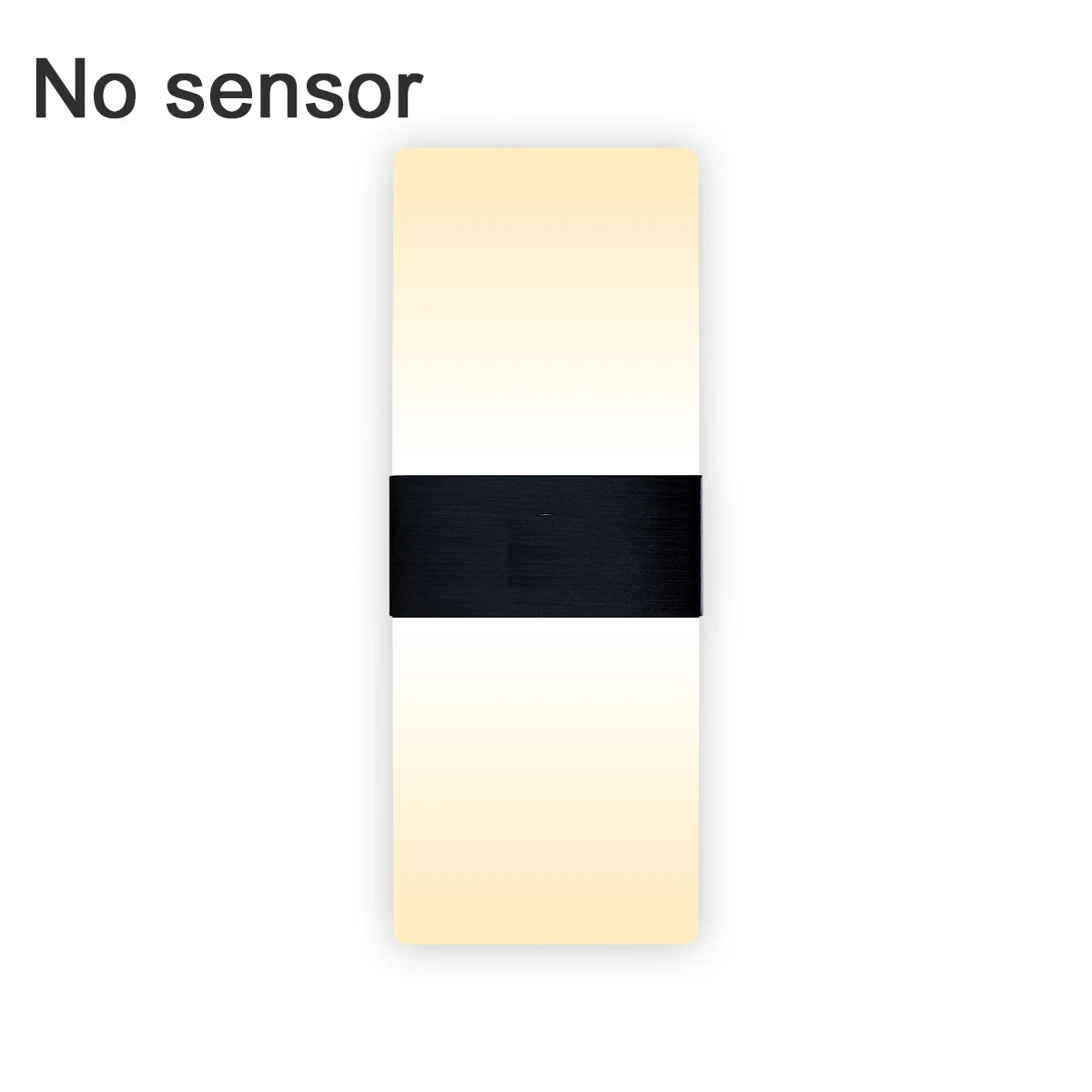 LED wall light no motion sensor mounted in a bedroom or hallway