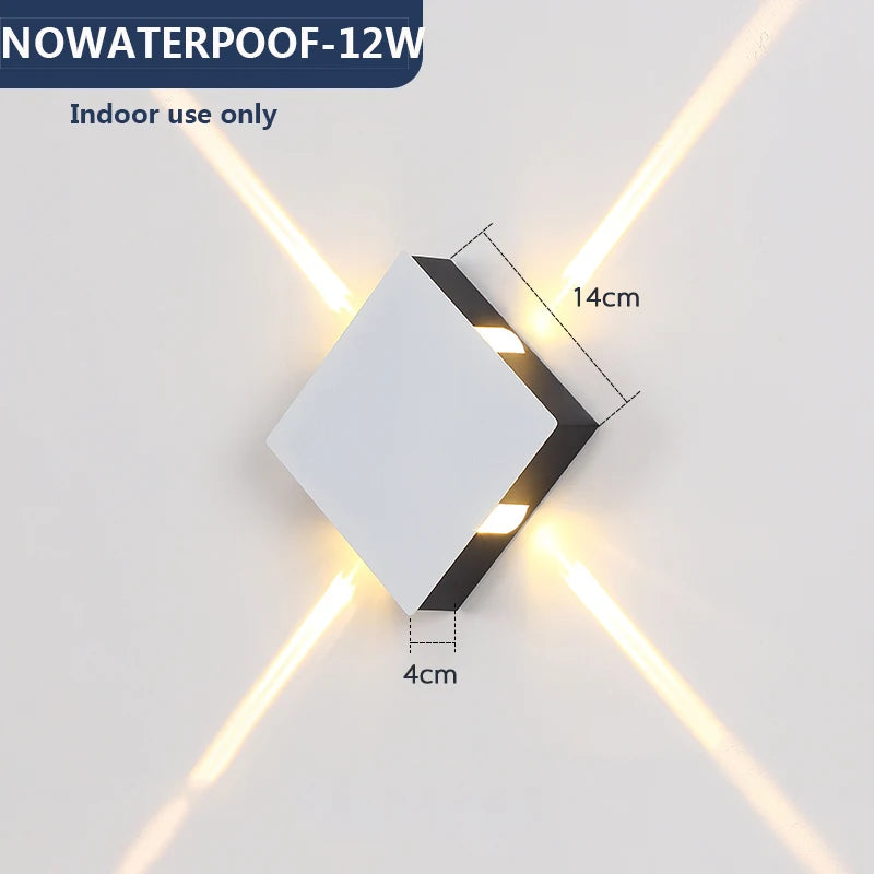 Modern LED Wall Lamp – Star Cross Wall Light for Bedroom