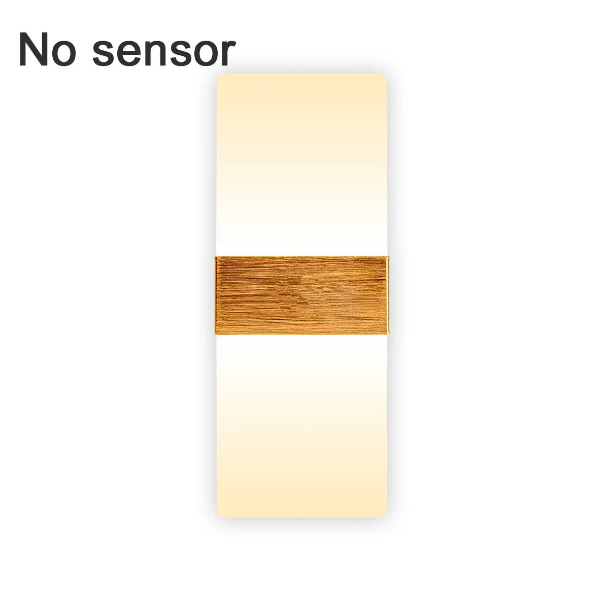 LED wall light no motion sensor mounted in a bedroom or hallway