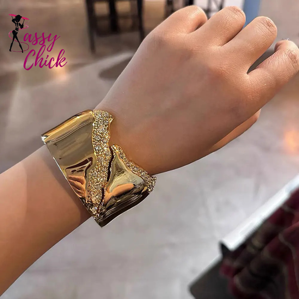 Crystal Cuff Bracelet Sassy Chick
