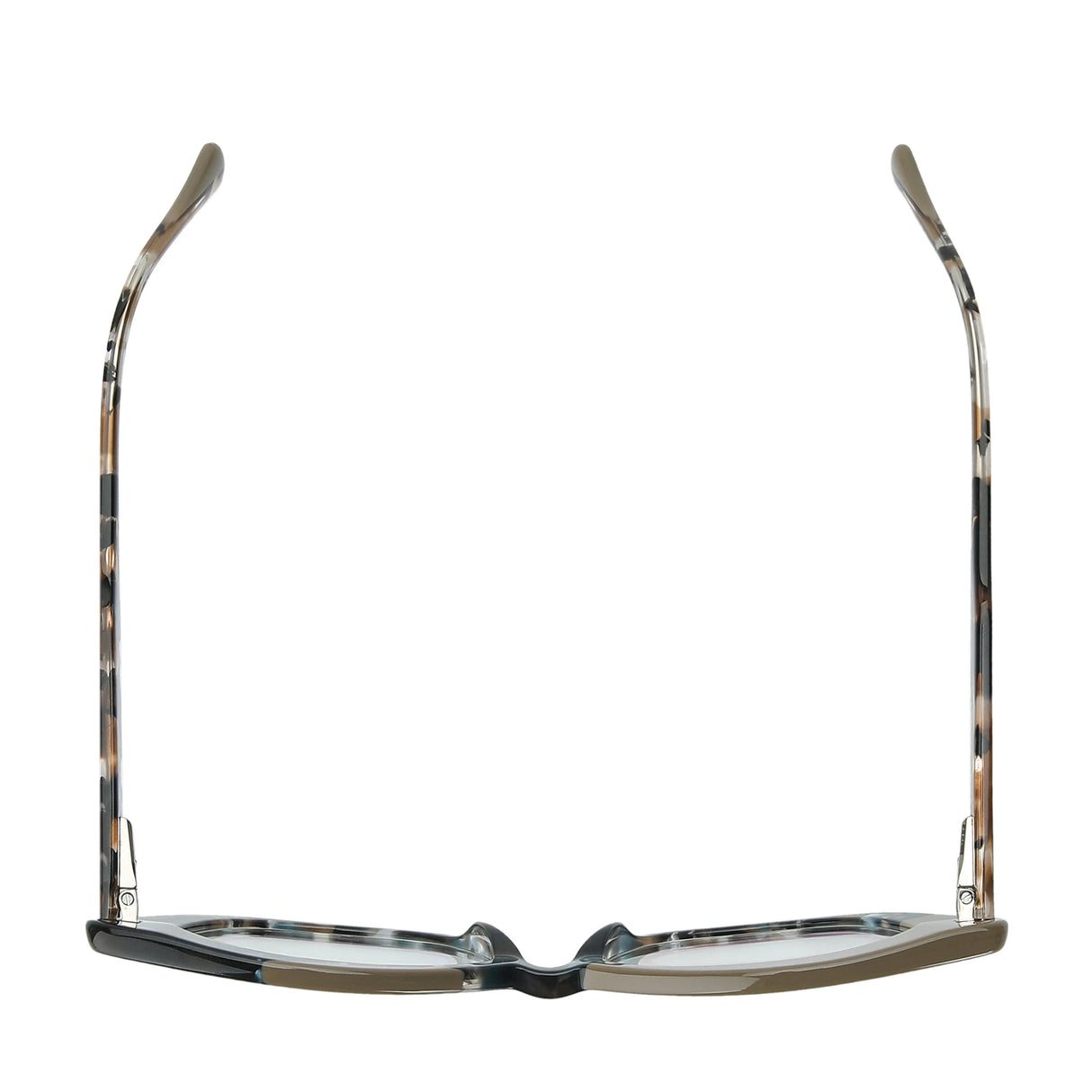 Women’s vintage multicolor cat eye glasses with acetate frame and clear lenses