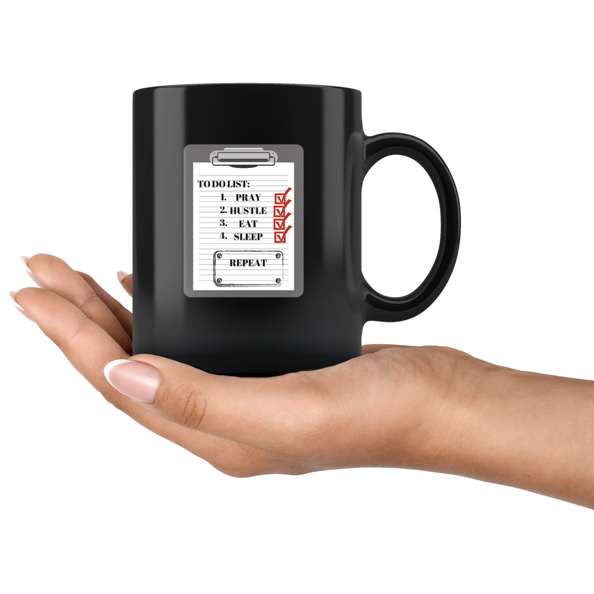 To Do List Mug Ceramic Black Mug | Shop Sassy Chick