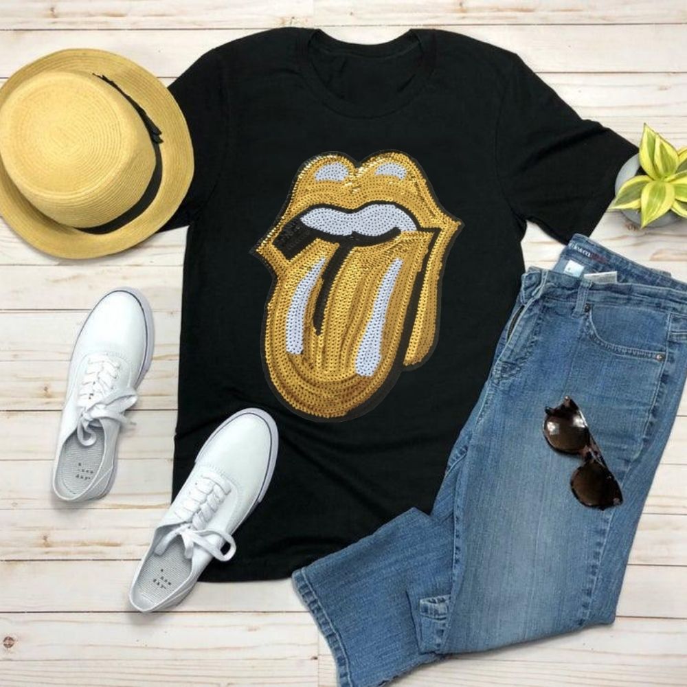 Yellow Lips T-Shirt - Shop Sassy Chick