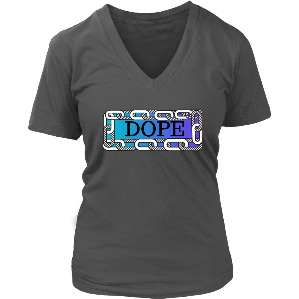 Dope Women's V- Neck Tee - Heather | Shop Sassy Chick