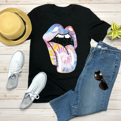 Colored LIPS T-Shirt - Shop Sassy Chick