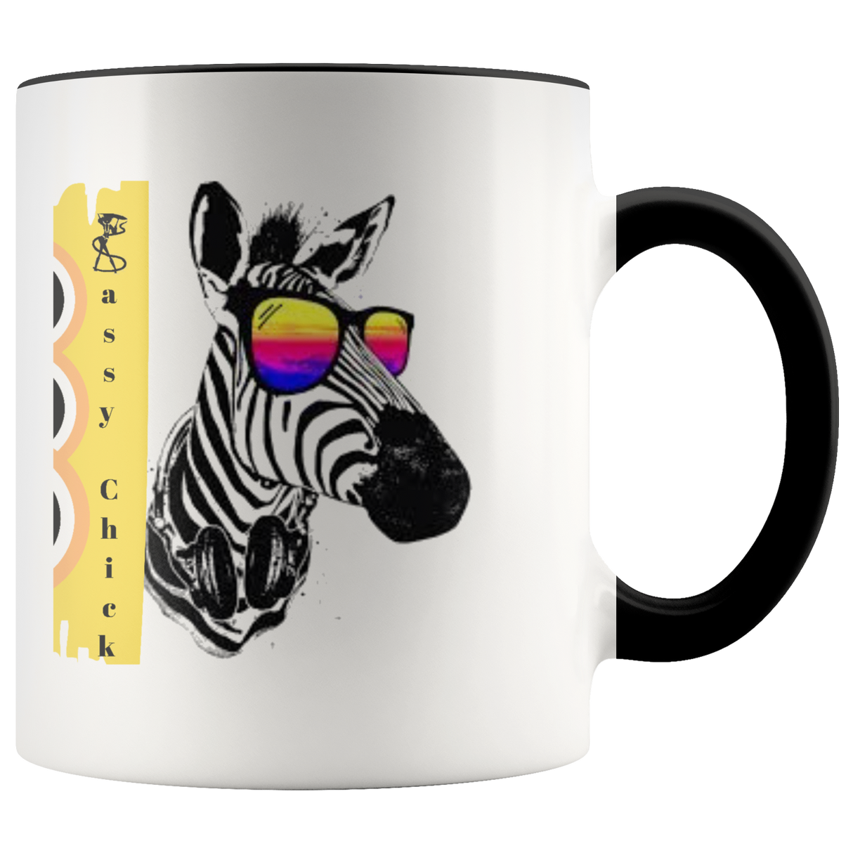 Mug Zebra Ceramic Accent Mug - Black | Shop Sassy Chick