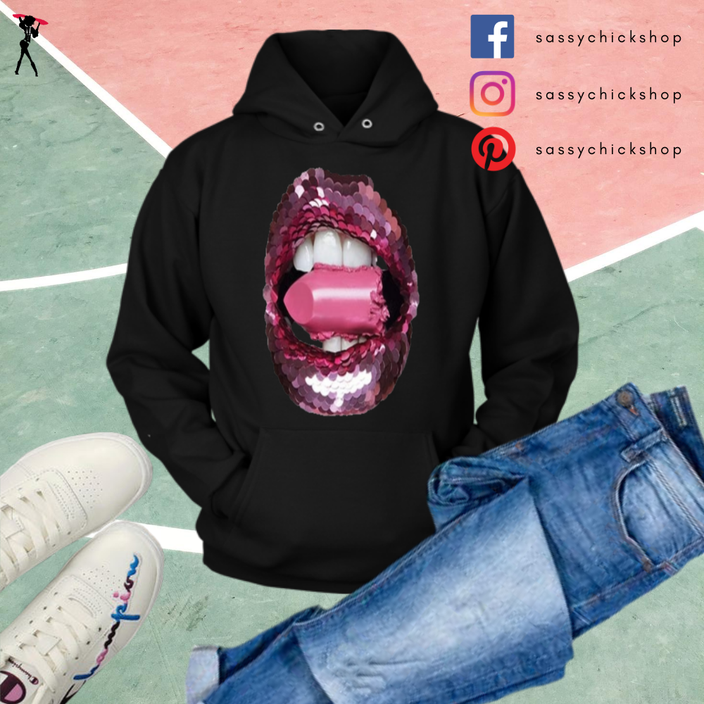 Glitter Lips Hoodies