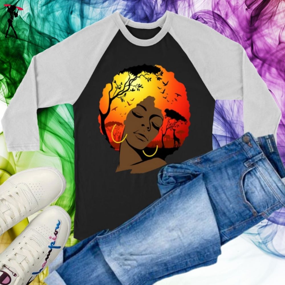 Afro Lady Long Sleeves - Shop Sassy Chick