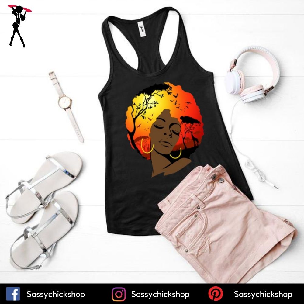 Afro Lady Tanks - Shop Sassy Chick