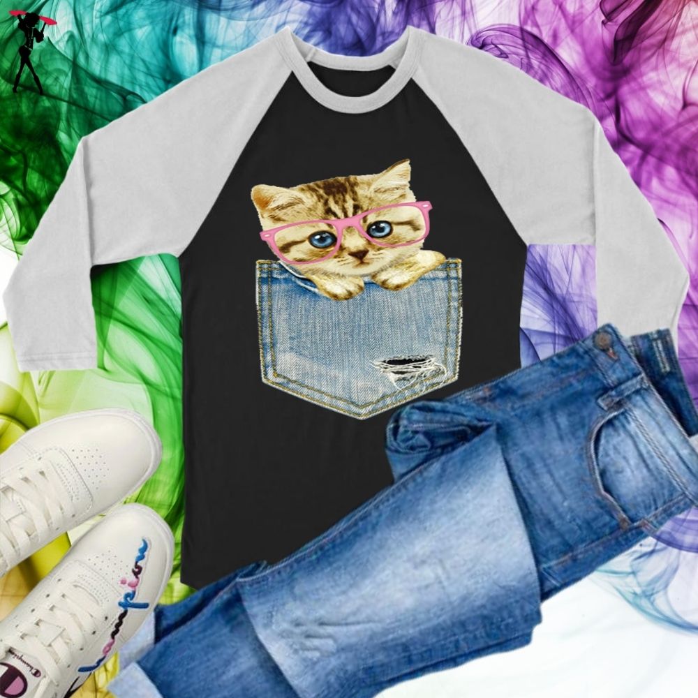 Pocket Cat Long Sleeves - Shop Sassy Chick