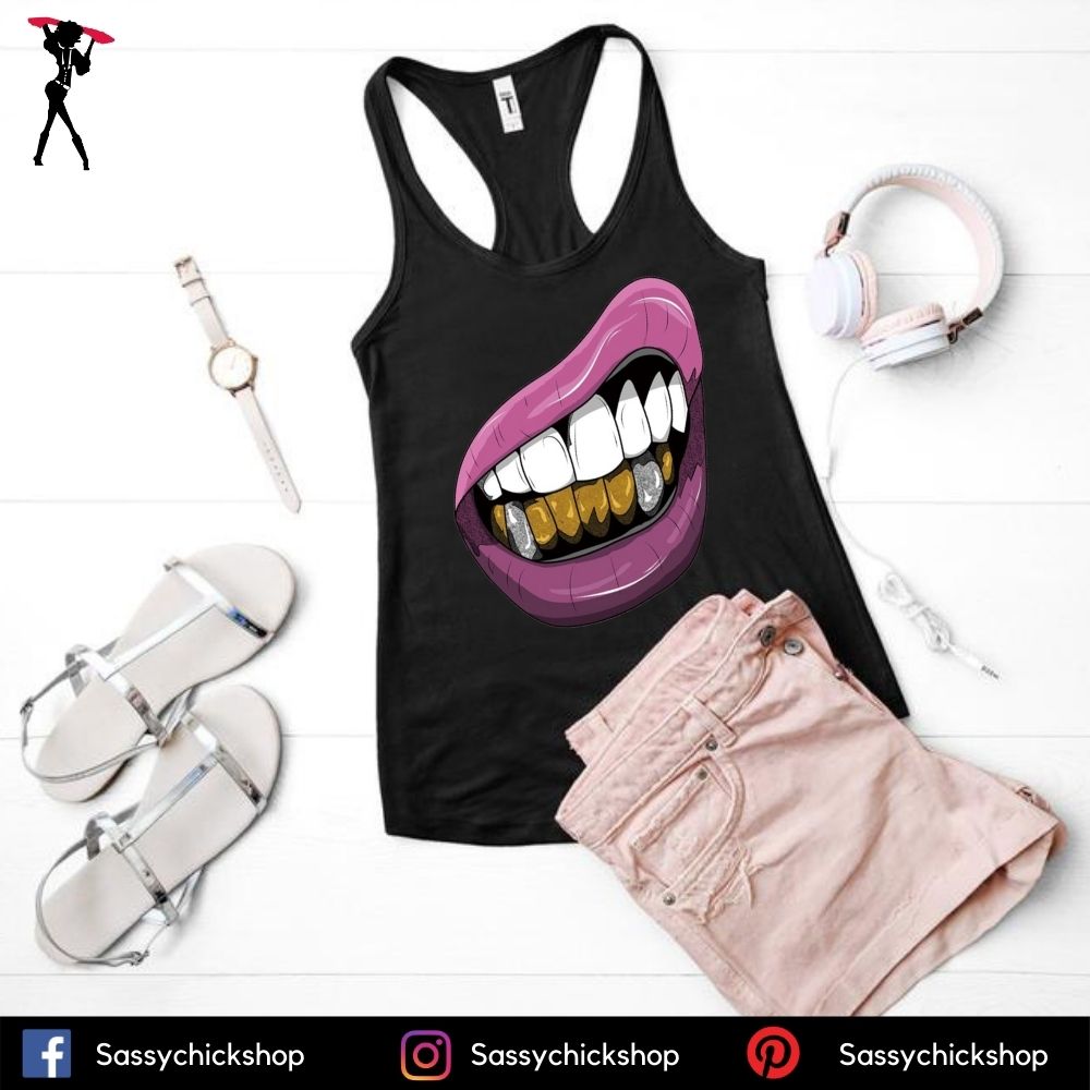 Purple Lips Tanks - Shop Sassy Chick